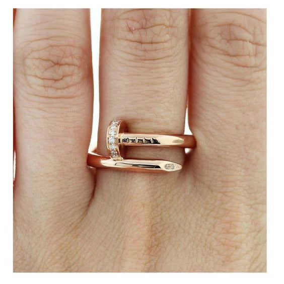 Nail of Elegance Ring | Rose Gold