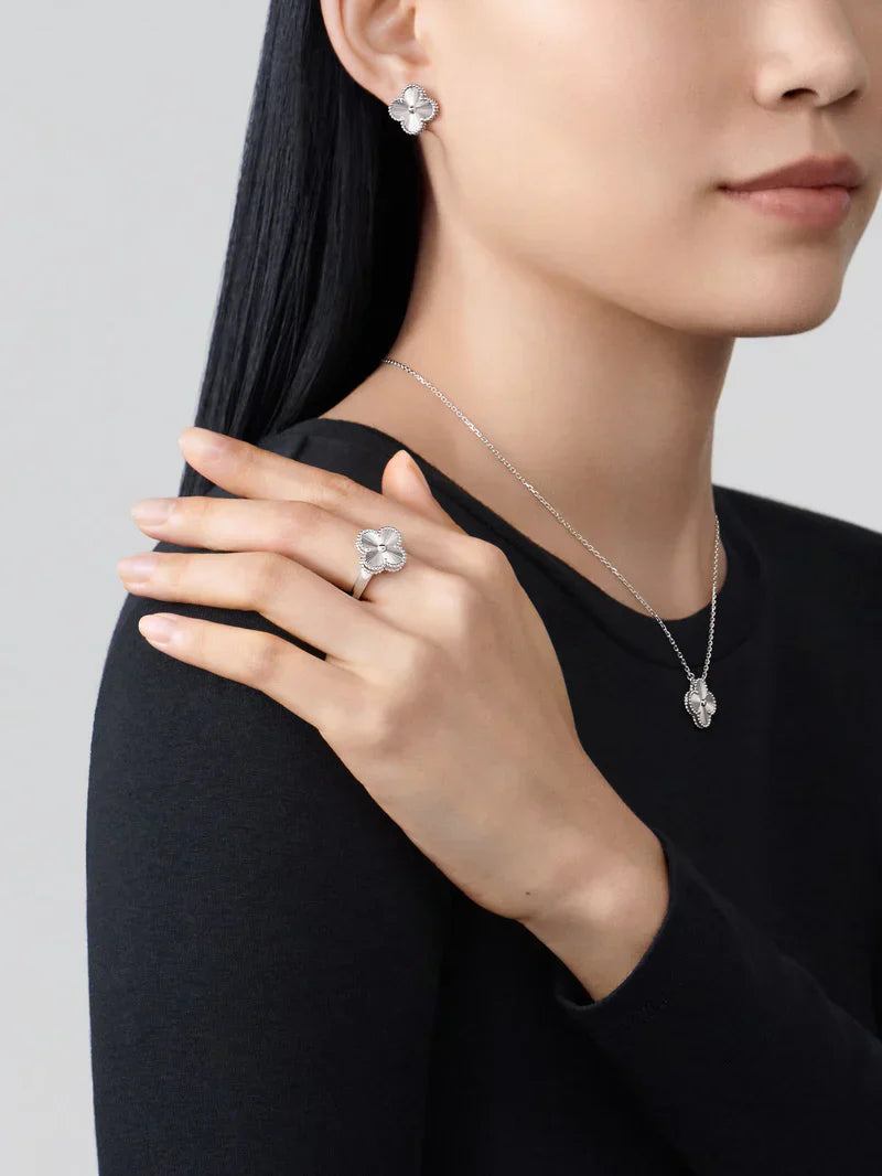 Celeste Clover Set | Silver