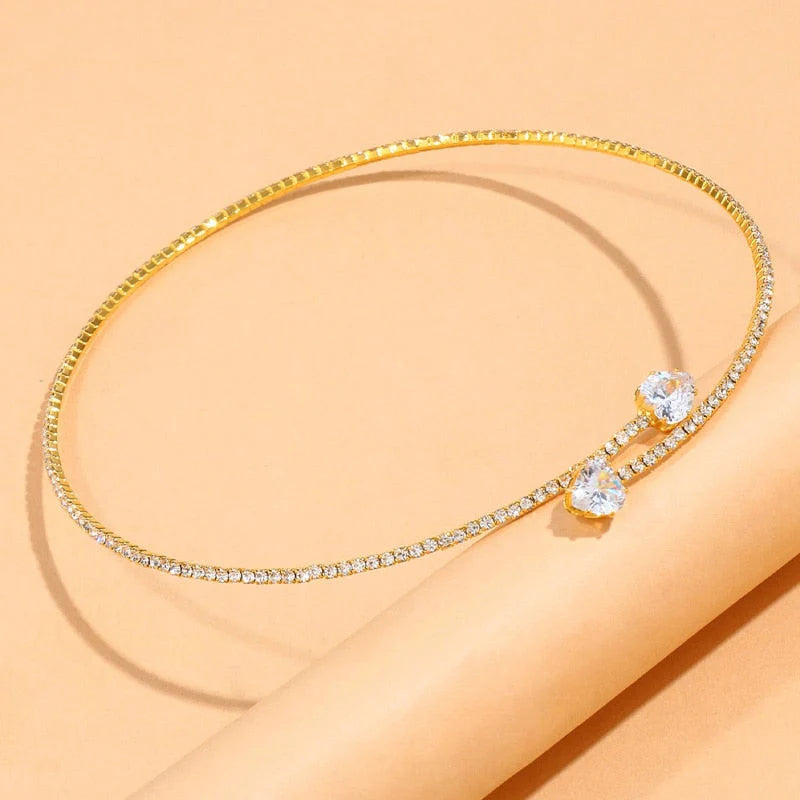 Crystal Gold Necklace