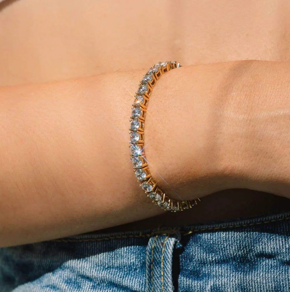 Gold Tennis Bracelet