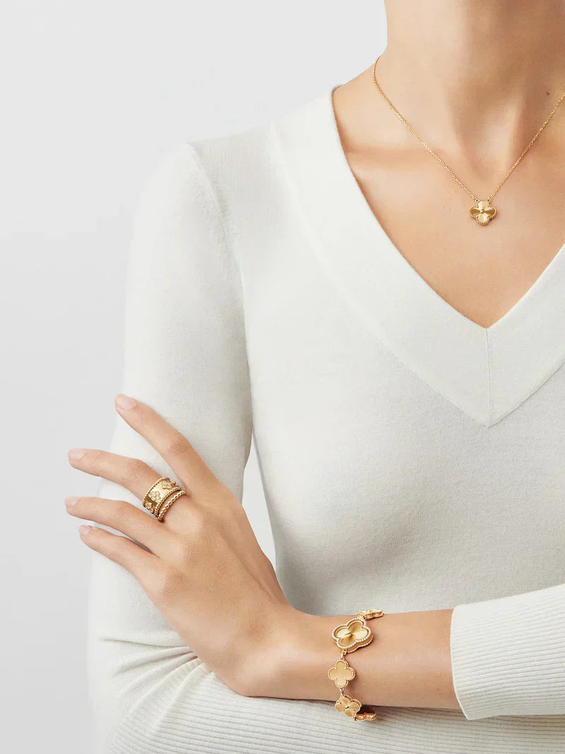 Celeste Clover Set | Gold