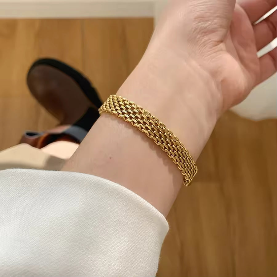 Gilded Weave Bracelet