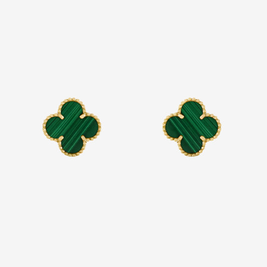 Fortune Clover Earrings | Green