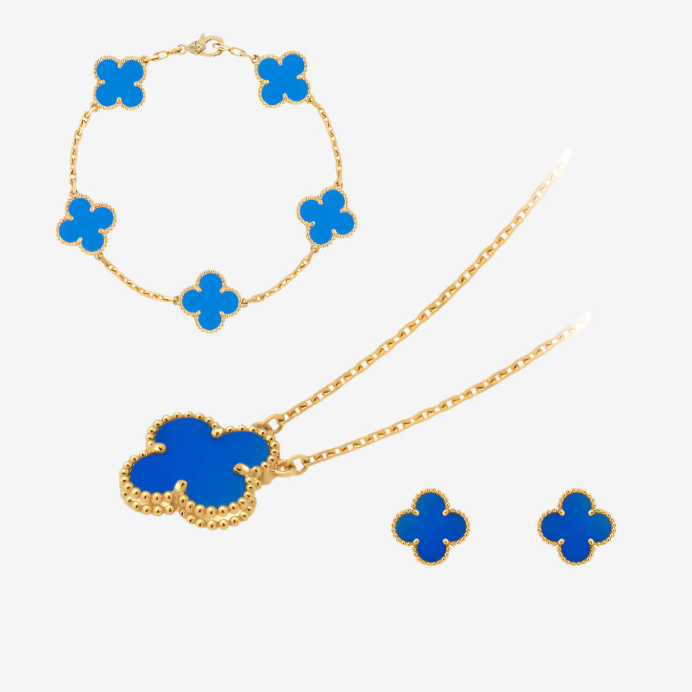 Celeste Clover Set | Blue