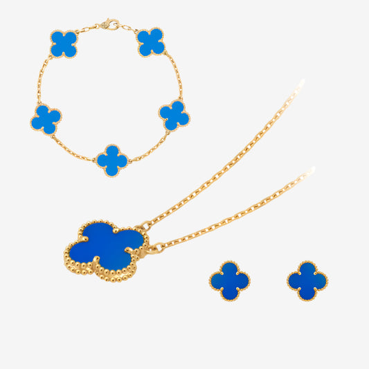 Celeste Clover Set | Blue