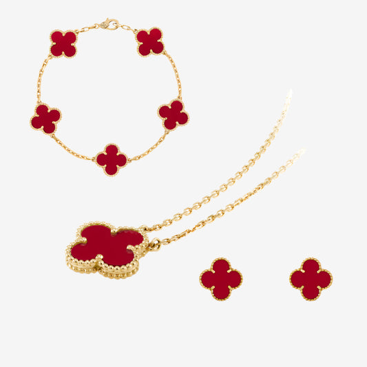 Celeste Clover Set | Red