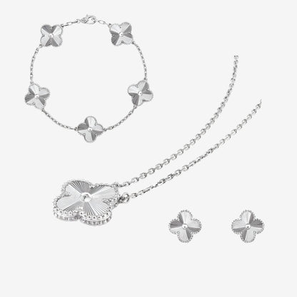 Celeste Clover Set | Silver