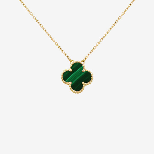 Fortune Clover Necklace | Green&Gold