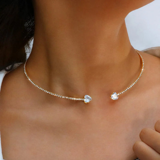 Crystal Gold Necklace