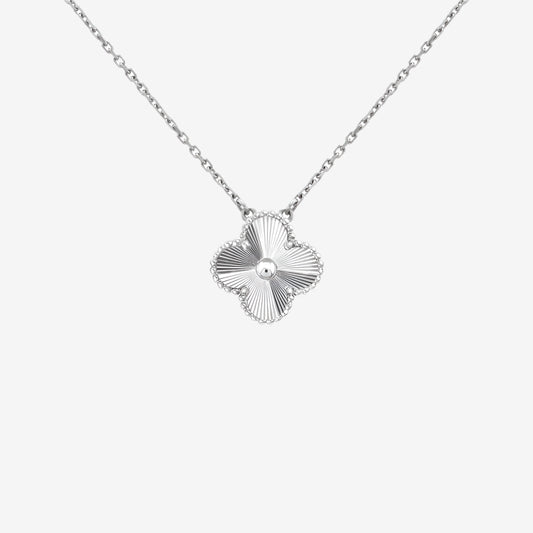 Fortune Clover Necklace | Silver