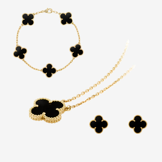 Celeste Clover Set | Black