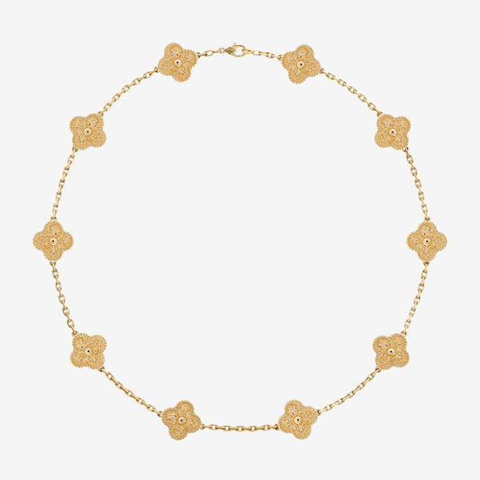Luxurious Clover Necklace | Gold