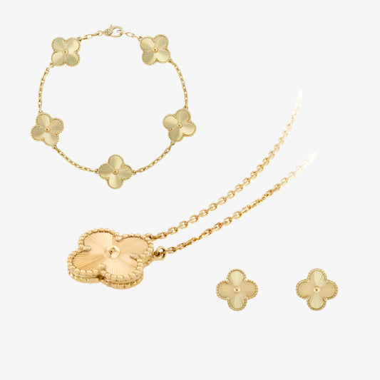 Celeste Clover Set | Gold